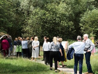 Crowd of people at Stanwick Lakes