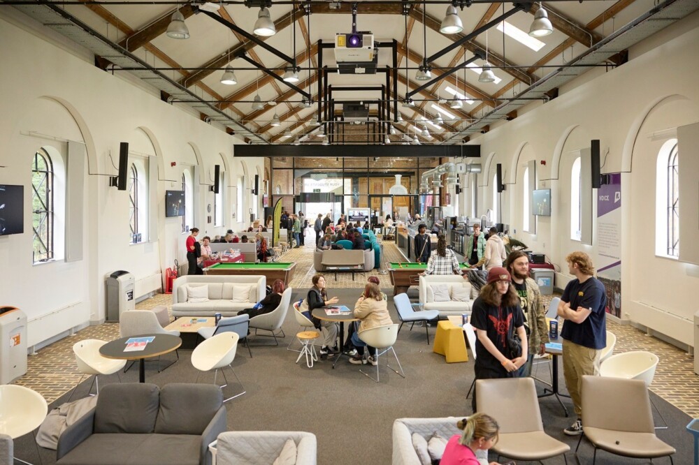 Interior of the Engine Shed during Welcome Weekend