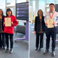 Concluding their visit to UON, Northampton and wider England, the first group of academics from China who visited UON as part of a new cultural and education exchange partnership are pictured with ‘graduation’ certificates and Associate Dean Dr Roshni Khatri during a feedback and thanks session.