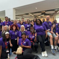 group photo of the Schools Engagement team and other UON staff who supported STEAM Northants 2025