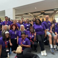 group photo of the Schools Engagement team and other UON staff who supported STEAM Northants 2025