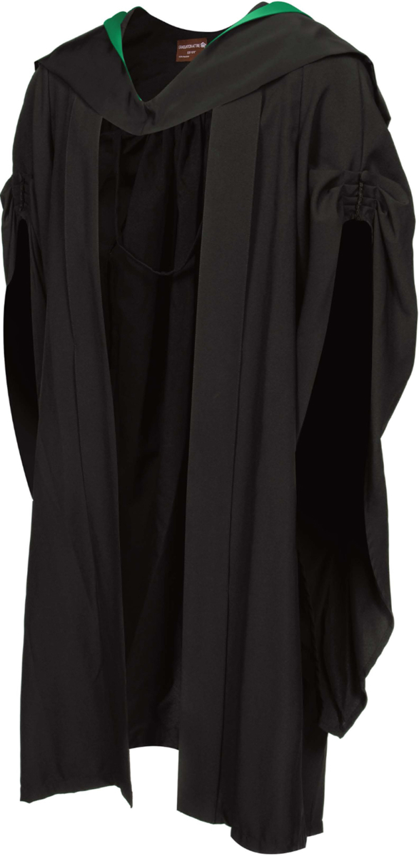 Foundation Degree graduation gown from back