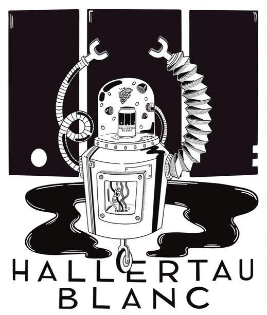 Hallertau Blanc - editorial Illustration for Flavourly Magazine