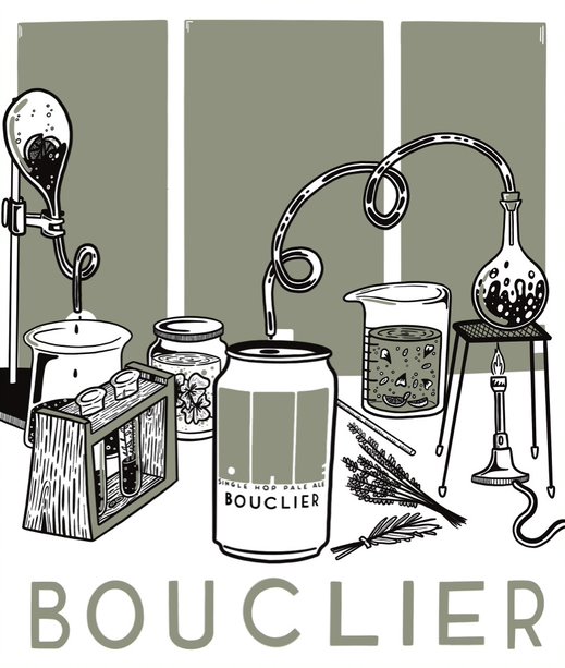 Bouclier - editorial Illustration for Flavourly Magazine