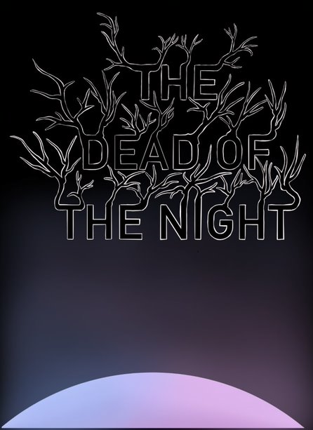 Front cover book design for the Dead of the Night