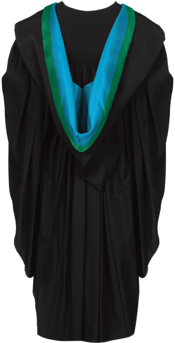 Postgraduate Certificate in Education graduation gown from back
