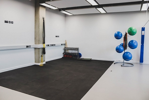 Exercise floor space at SIRC